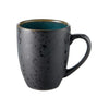 Bitz Cup With Handle, Black/Green, ø 10cm