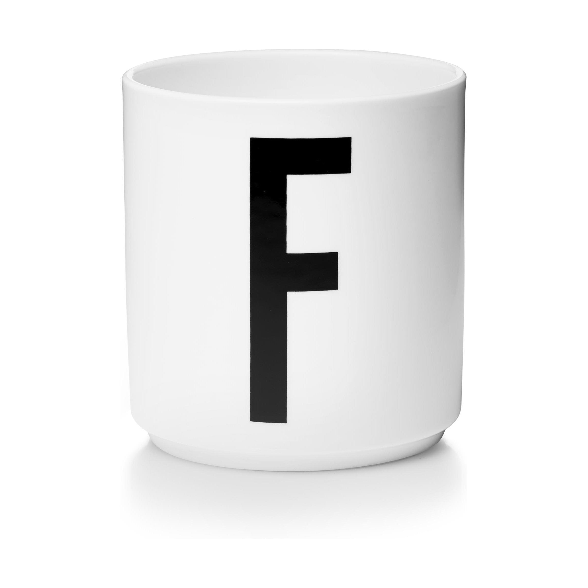 Design Letters Personal Porcelain Mug A Z, White, F