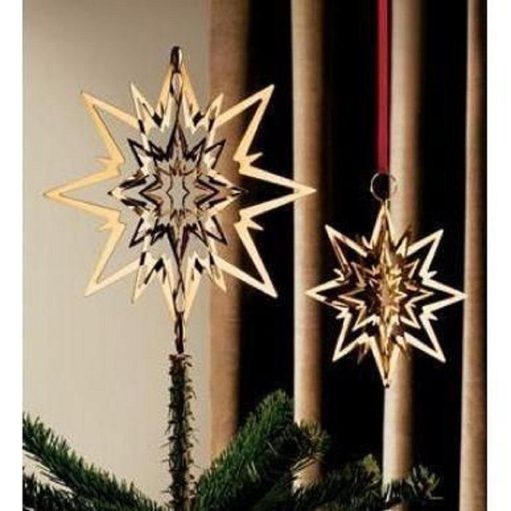 Georg Jensen Star Christmas Tree Star Palladium Plated, 19 Cm