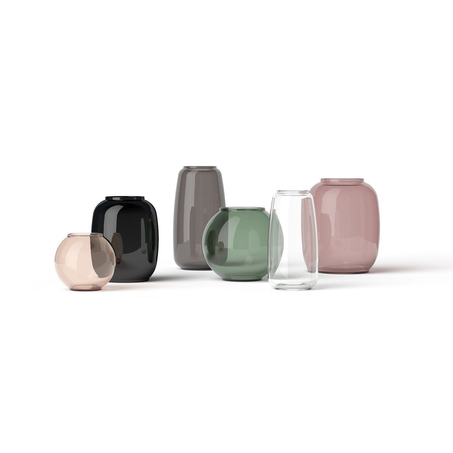 Lyngby Vase Form 70/3 Burgundy Glas, 14 cm-Vase-Lyngby Porcelæn-5711507312187-201426-LYN-EXPIRED-inwohn
