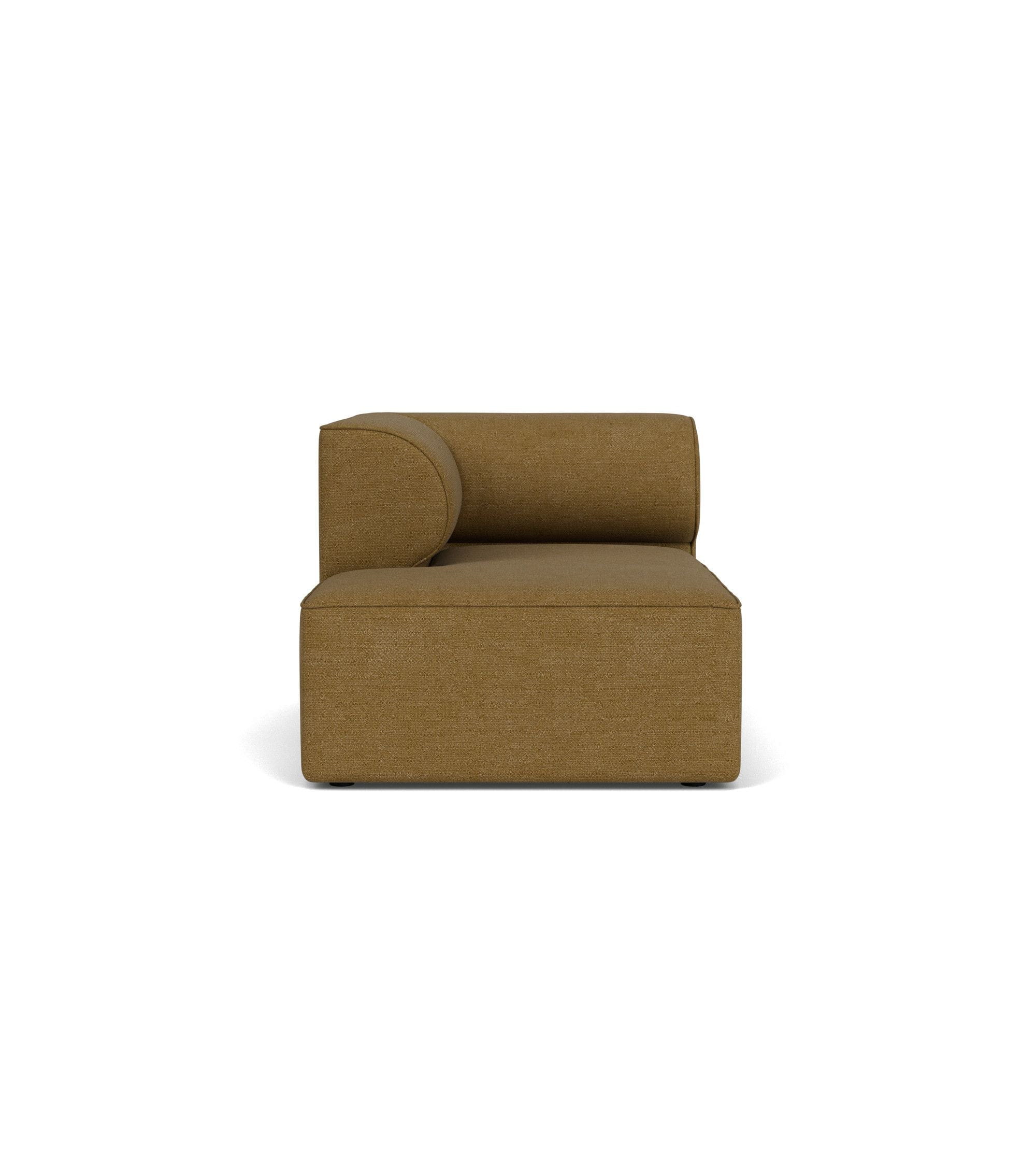Audo Copenhagen Eave Modular Upholstered Sofa Chaise Longue 86x129 Cm Left, Bouclé Gold