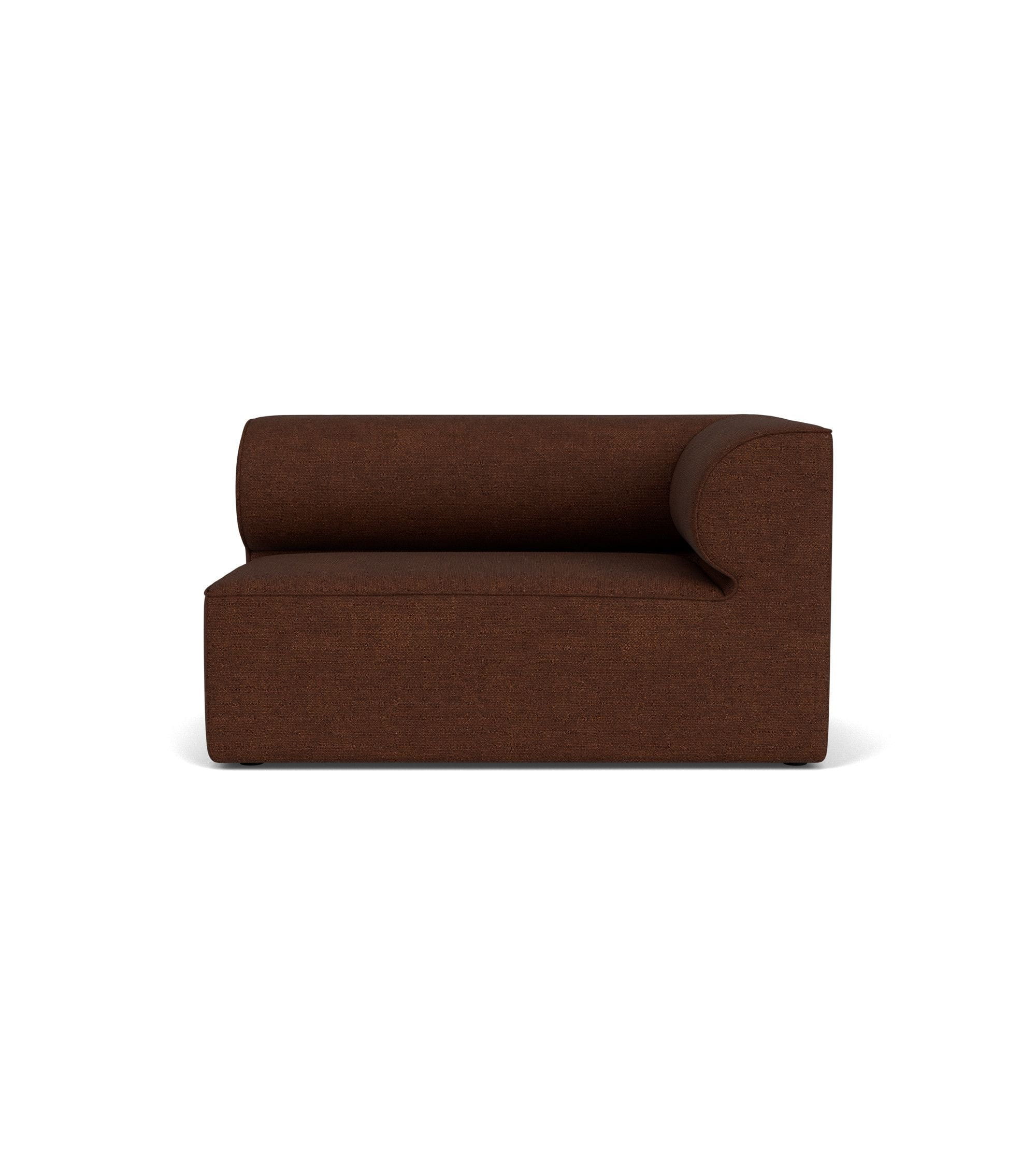 Audo Copenhagen Eave Modular Upholstered Sofa Open End 86x129 Cm Right, Bouclé Burgundy