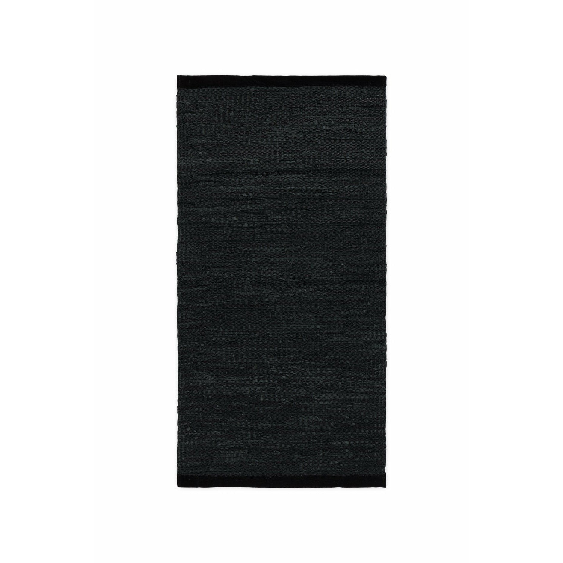 Rug Solid Leather Teppich Black, 60 x 90 cm-Teppiche-Rug Solid-5711655101015-10101-RUG-inwohn