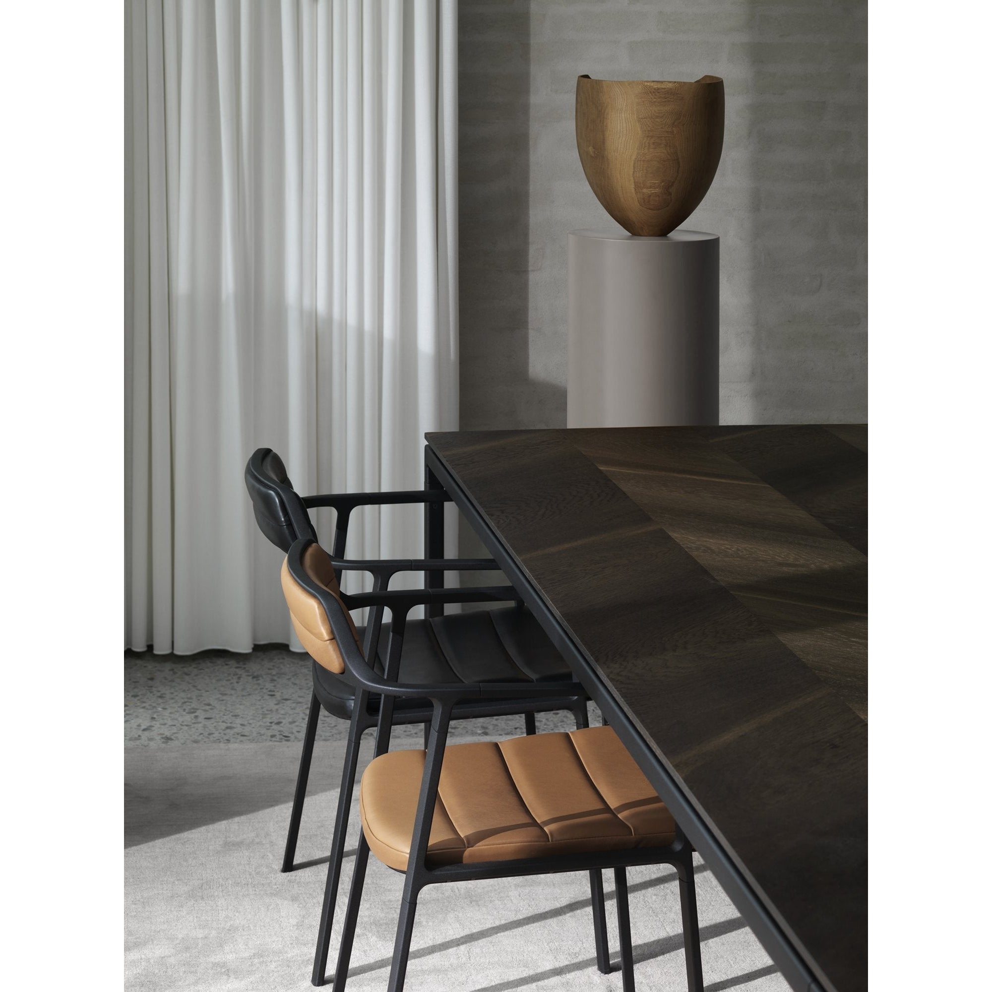 Vipp 451 Chair M/ Leather, Black