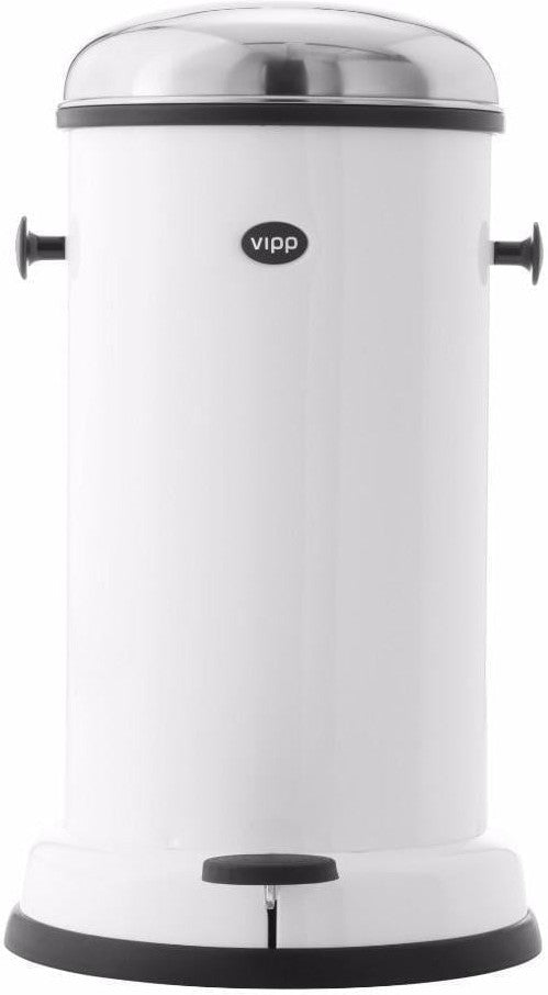 Vipp15 Treteimer 14 Liter, Weiß-Pedaleimer-Vipp-5705953150301-01503-VIP-inwohn