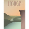 Vissevasse Norway Pulpit Rock Poster, 15 X21 Cm
