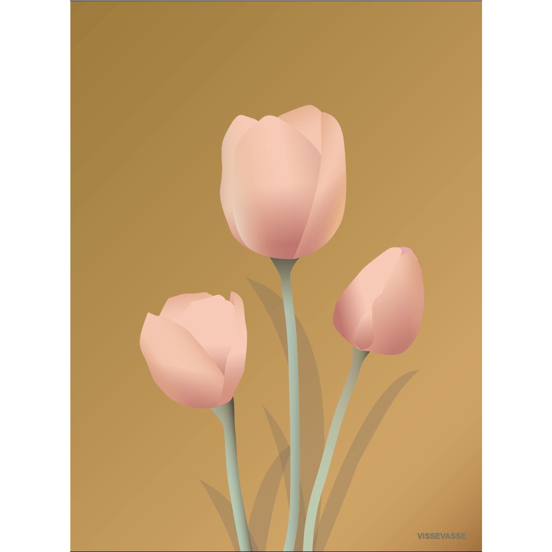 Vissevasse Tulip Poster 15 X21 Cm, Amber